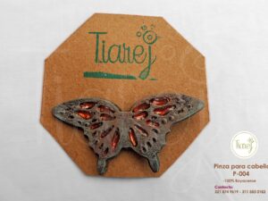 Pinza para cabello Mariposa cobre