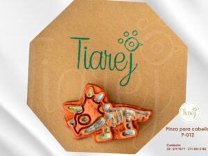 Pinza para cabello Dinosaurio Triceratops