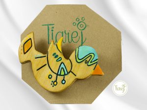 Pinza para cabello Pajarito amarillo