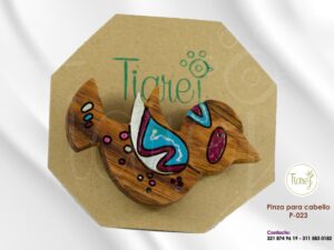 Pinza para cabello Pajarito azul