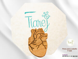 Pinza para cabello Corazón anatómico