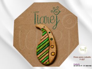 Pinza para cabello Hola líneas