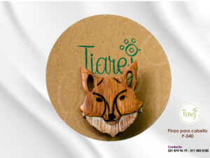 Pinza para cabello Zorro